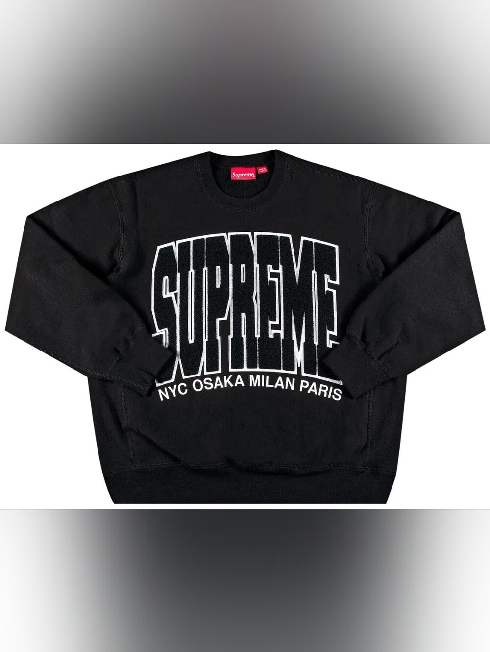Supreme Cities Editon Crewneck Large Black